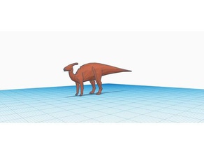 düşük polly parasaurolophus 3d baskı dino dinozor dinozorlar fallen kingdom jurassic jurassicpark park world 3d print model - Mito3D