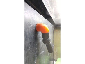 18mm biocube dirsek evcil hayvan akvaryum eklemi filtre balık tankı çıkış 3d print model - Mito3D