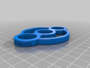 doppia fidget spinner inciso giocattoli meccanici su misura 3d print model - Mito3D