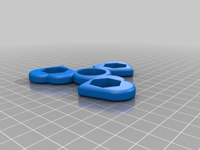 özel döndürülmüş kalp benim pick-ağırlık fidget bir spinner mekanik oyuncaklar özelleştirilmiş 3d print model - Mito3D