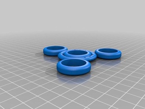 duplo aro fidget giratório A impressão 3d 3d print model - Mito3D