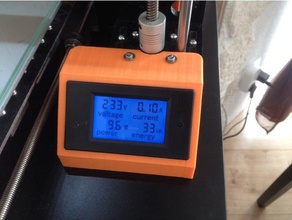 anet a8 - power panel case 3d printer parts powermeter powerpanel 3d print model - Mito3D