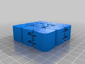 my customized dancing cubes math art 3d print model - Mito3D