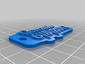 gonzalo Anahtarlık özelleştirilmiş 3d print model - Mito3D