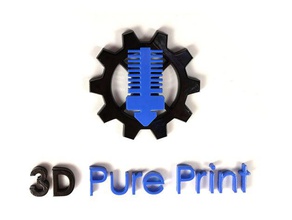 3dpureprint logotipo sinais e logotipos Logo em 3d Impressora A impressão 3d print model - Mito3D