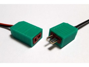 t-plug wire cover male female electronics plug 3d print model - Mito3D