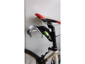 triathlon water bottle tire holder seat post mount 272 & 315 sport outdoors bike 3d print model - Mito3D