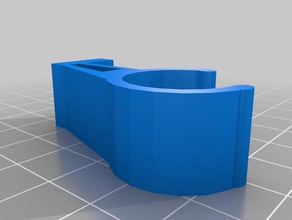curtain wall mount 20mm household hook 3d print model - Mito3D