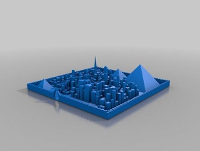 city scape modèles 3d print model - Mito3D