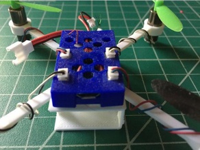 micro scisky controlador de vuelo mount caso r c vehículos el miniquad quadcopter 3d print model - Mito3D