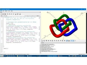 passing formulas openscad modules functions math art knot 3d print model - Mito3D