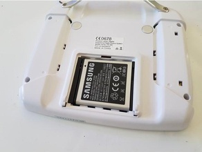 suporte para bateria de flysky i6s brinquedo & acessórios jogos turnigy 3d print model - Mito3D