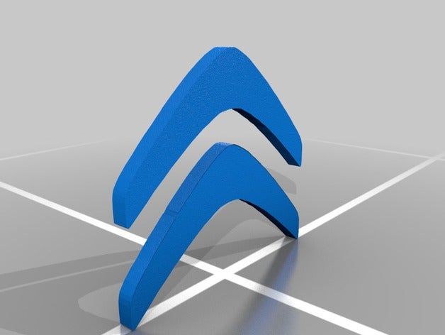 citroen logosu 3d baskı logo 3D print model - Mito3D