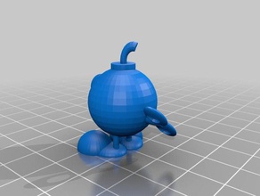bob-omb L'impression 3d super mario du jeu vidéo personnage de 3d print model - Mito3D