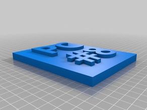 a minha entrada personalizado backplate sinais e logotipos 3d print model - Mito3D