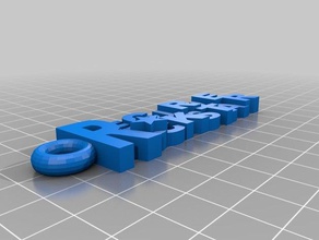 recurve rockstar v1 3d-drucken Bogenschießen keychain 3d print model - Mito3D