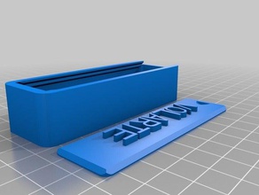 caja volarte les conteneurs personnalisé 3d print model - Mito3D