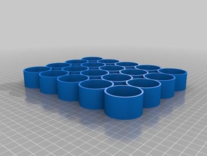 mon paramétrique personnalisé bouteille plateau de petit e-liquide la peinture, le vernis à ongles bouteilles l'organisation 3d print model - Mito3D