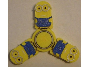 minion fidget spinner - wingnut2k brinquedos & games mão giratório brinquedo asseclas 3d print model - Mito3D