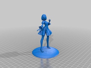 yorha 2b nier automata people android character game humanoid person 3d print model - Mito3D