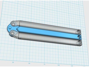 baliflipper - impressão-em-lugar balisong borboleta fidget virar brinquedo mecânica brinquedos imprimir lugar 3d print model - Mito3D