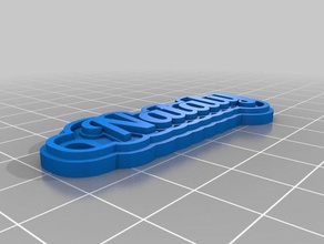 nataly key chain keychains customized 3d print model - Mito3D