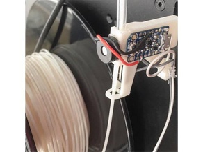 filament tube holder alarm 3d printer accessories zortrax m200 3d print model - Mito3D