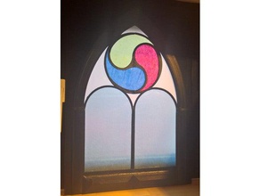 finestrone gotico arredamento finestra 3d print model - Mito3D