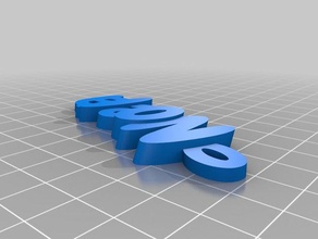 noelia llavero organización personalizado 3d print model - Mito3D