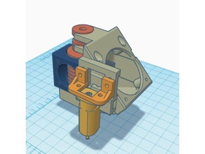 lorei e3d bltouch bracket w fan jst 3d printer parts 40mm mount cooling e3dv6 hotend v6 duct holder shroud duo uno 3d print model - Mito3D