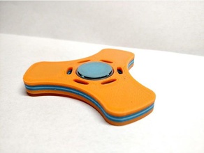 magnet penny spinner 2 toys & games fidget hand magnetic 3d print model - Mito3D