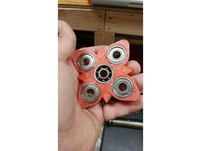 starfidget 3d baskı fidget fidgetspinner el spinner oyuncak 3d print model - Mito3D