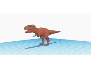 düşük polly tyrannosaurus rex 3d baskı dino dinozor dinozorlar fallen kingdom jurassic jurassicpark park world 3d print model - Mito3D