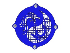 dragão ying yang animais de estimação 3d print model - Mito3D