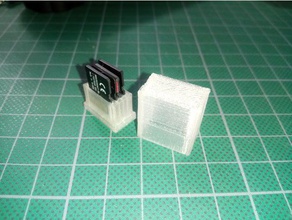 micro sd holder organization card holders 3d print model - Mito3D