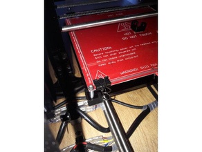 prusa i3 heat bed nut holder 3d printer parts heated 3d print model - Mito3D