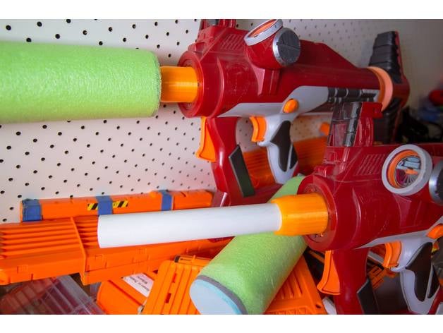 nerf titan-barrel-adapter mechanische Spielzeuge nerf-blaster gun 3D print model - Mito3D