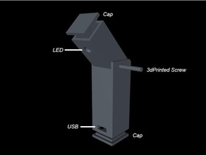 usb led ışık ev Yıldırım 3d print model - Mito3D