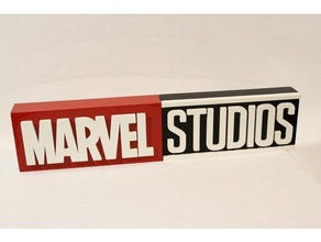 marvel studios logo segni e loghi Logo 3d cinema la universo film 3d print model - Mito3D