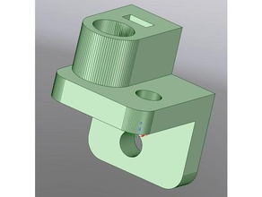 hypercube 3d printer corner clamp shaft y axis parts 3d print model - Mito3D