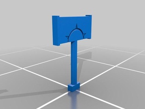 hammer war measurer toy & game accessories 3d print model - Mito3D
