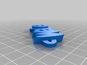 wade Anahtarlık özelleştirilmiş 3d print model - Mito3D