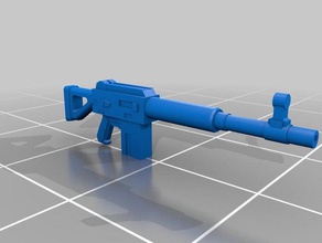 28mm ak-112 assault rifle props 5mm arms automatic fallout miniature model necromunda wastefall weapons 3d print model - Mito3D