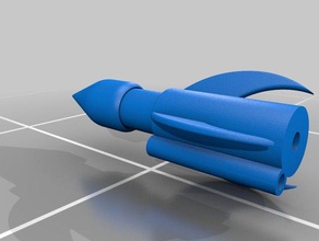 tek kullanımlık roket fizik ve astronomi 3d print model - Mito3D