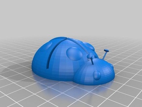 lady bug titular de nota A impressão 3d joaninha ferramenta escritório 3d print model - Mito3D