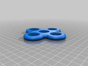 fuego azul, 3 nodo chad jr juguetes mecánicos personalizado 3d print model - Mito3D