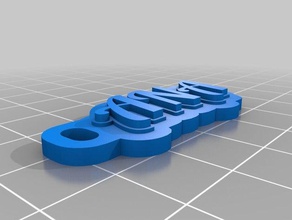llavero ana Schlüsselanhänger kundengebundene 3d print model - Mito3D