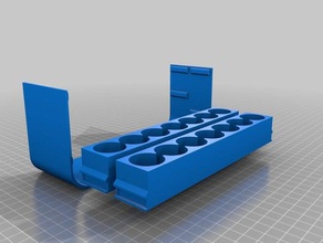 7x2 vallejo tintas portátil, carrinho transportador ferramentas de arte 3d print model - Mito3D