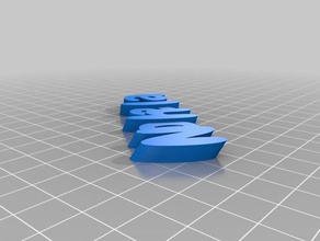 nohelia özelleştirilmiş iamburny benim organizasyon 3d print model - Mito3D
