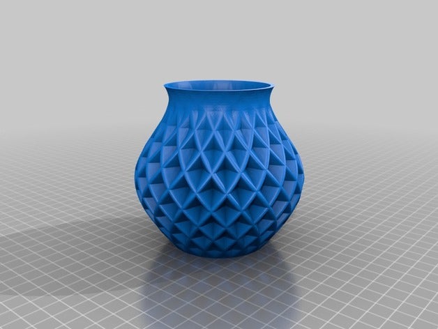 dupla torção vaso de 2mm espessura recipientes 3D print model - Mito3D